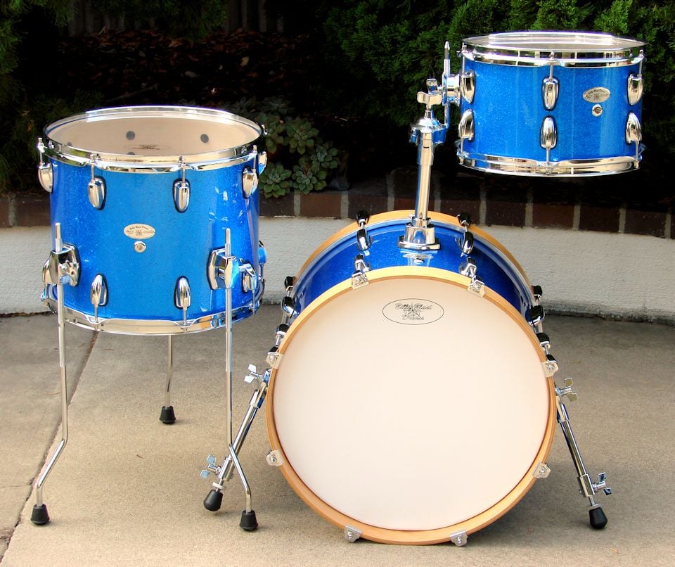 18" Blue Sparkle Mini Drum Set 